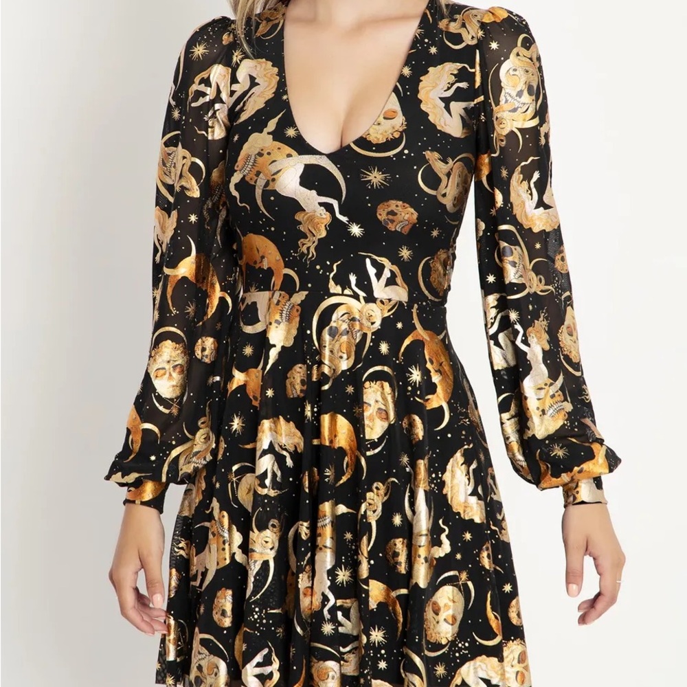 BlackMilk OCTOBER'S MOON SHEER ROMANCE DRESS - LARGE NWT NEW
